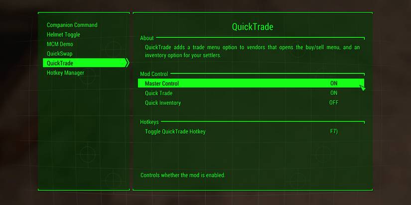 Fallout Options Panel Fallout 4: 10 Amazing Mods That Improve The User Interface