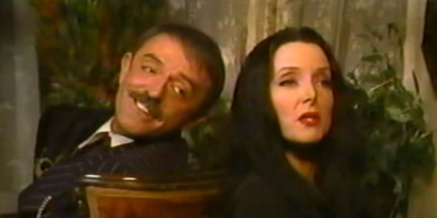 Gomez and Morticia in Halloween With the New Addams Family