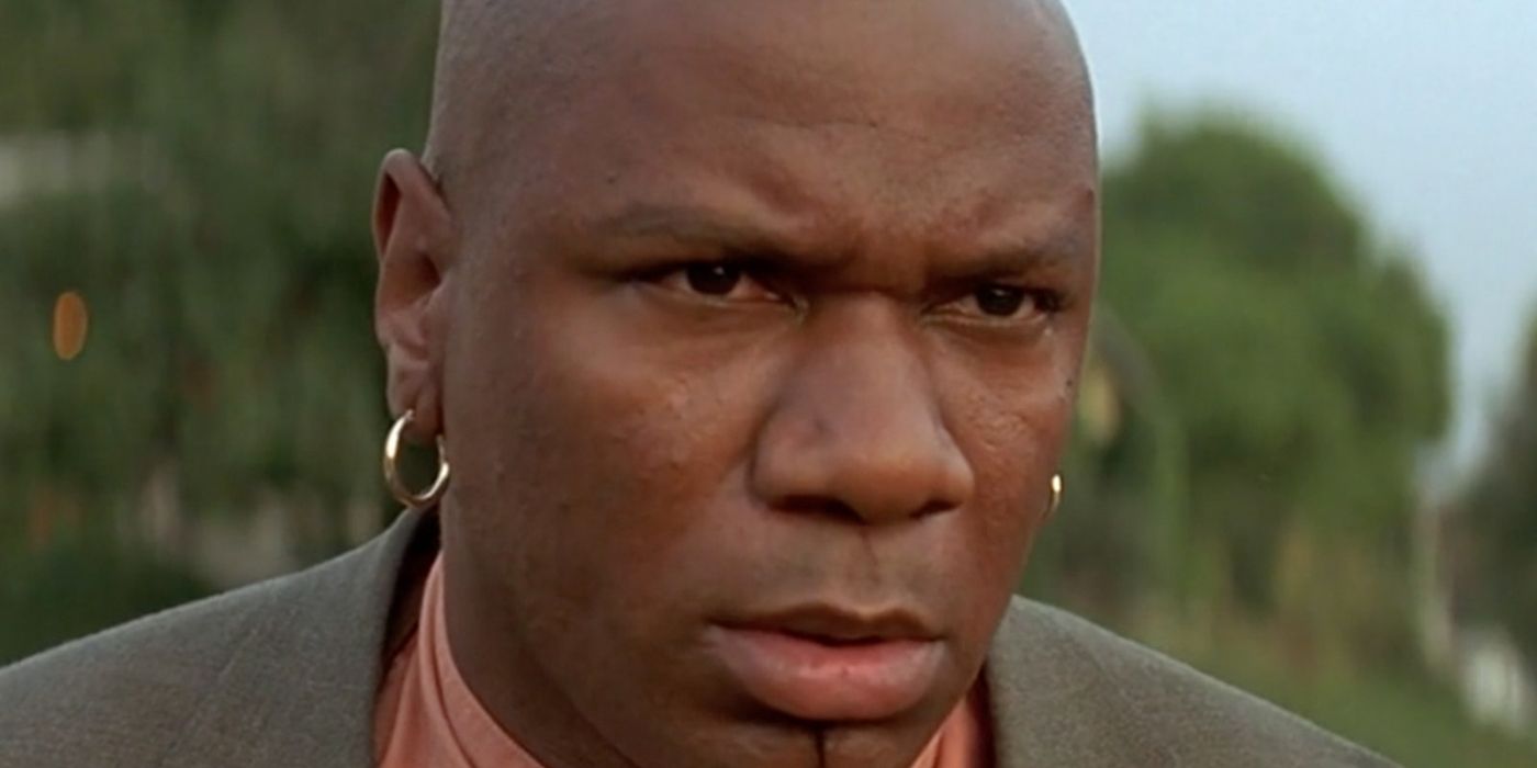 Marcellus Wallace in the road in Pulp Fiction