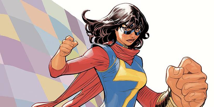 Ms Marvel flying in The Champions.