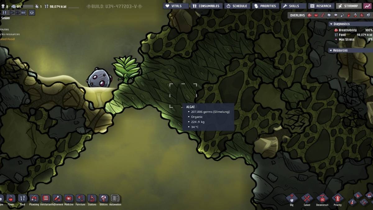 Oxygen Not Included: How to Find (& Make) More Algae