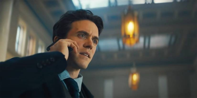 Ashley Zukerman on the phone in The Lost Symbol 