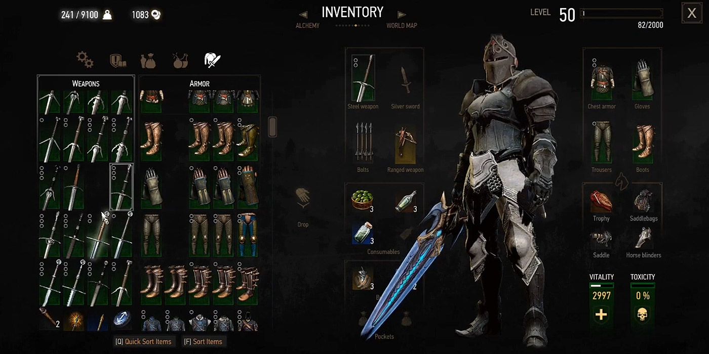 witcher 3 all armor sets