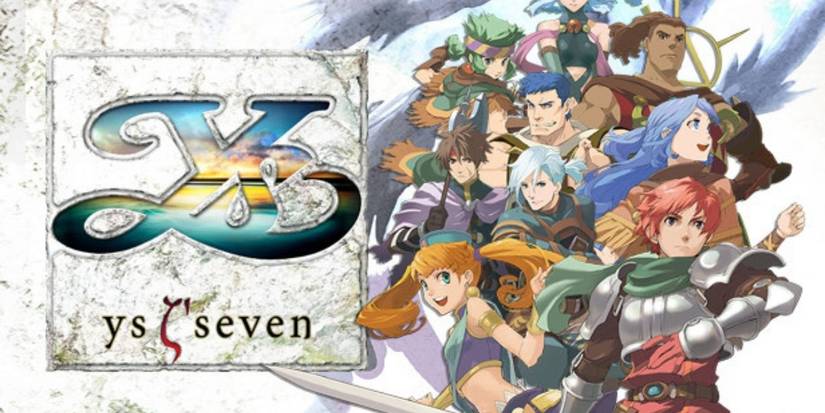 Main characters from the Ys Seven PSP game