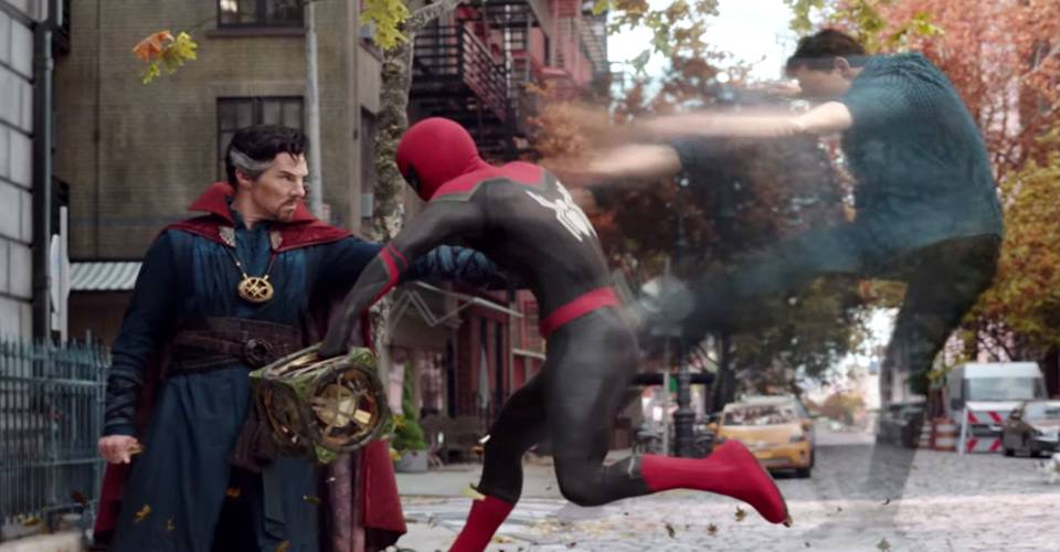 Fight between Doctor Strange and Spider-Man in No Way Home