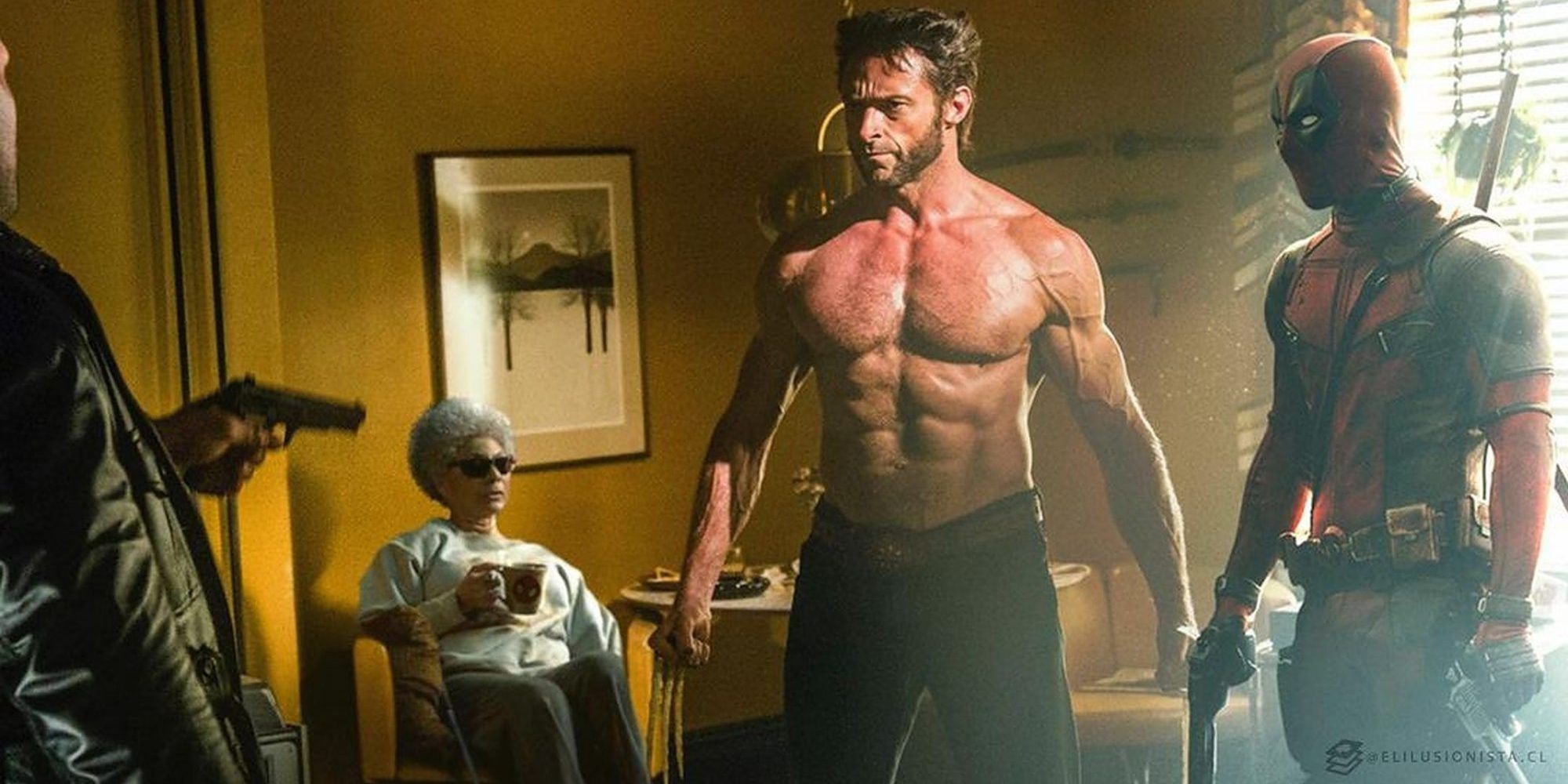 Ryan Reynolds Deadpool Meets Hugh Jackmans Wolverine In X Men Crossover Art 