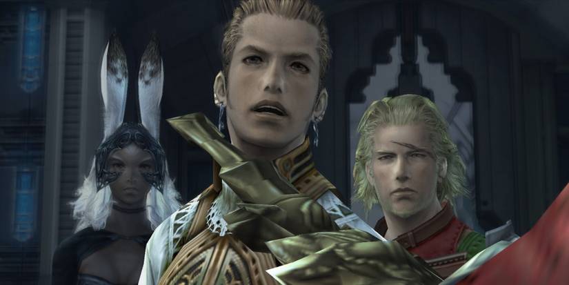 Balthier with Fran and Basch in Final Fantasy XII