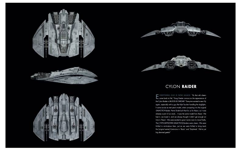 Battlestar Galactica Art Book Shows Cylon Raider & Viper Concept Art ...