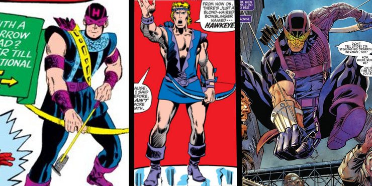 Hawkeyes Complete Costume History in Marvel Comics
