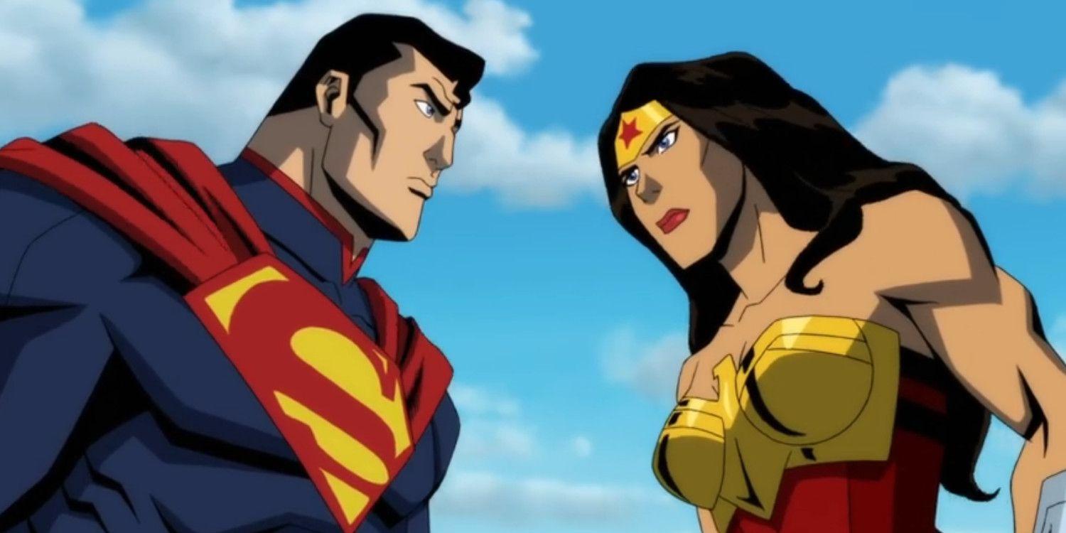 Injustice Wonder Woman fights Superman