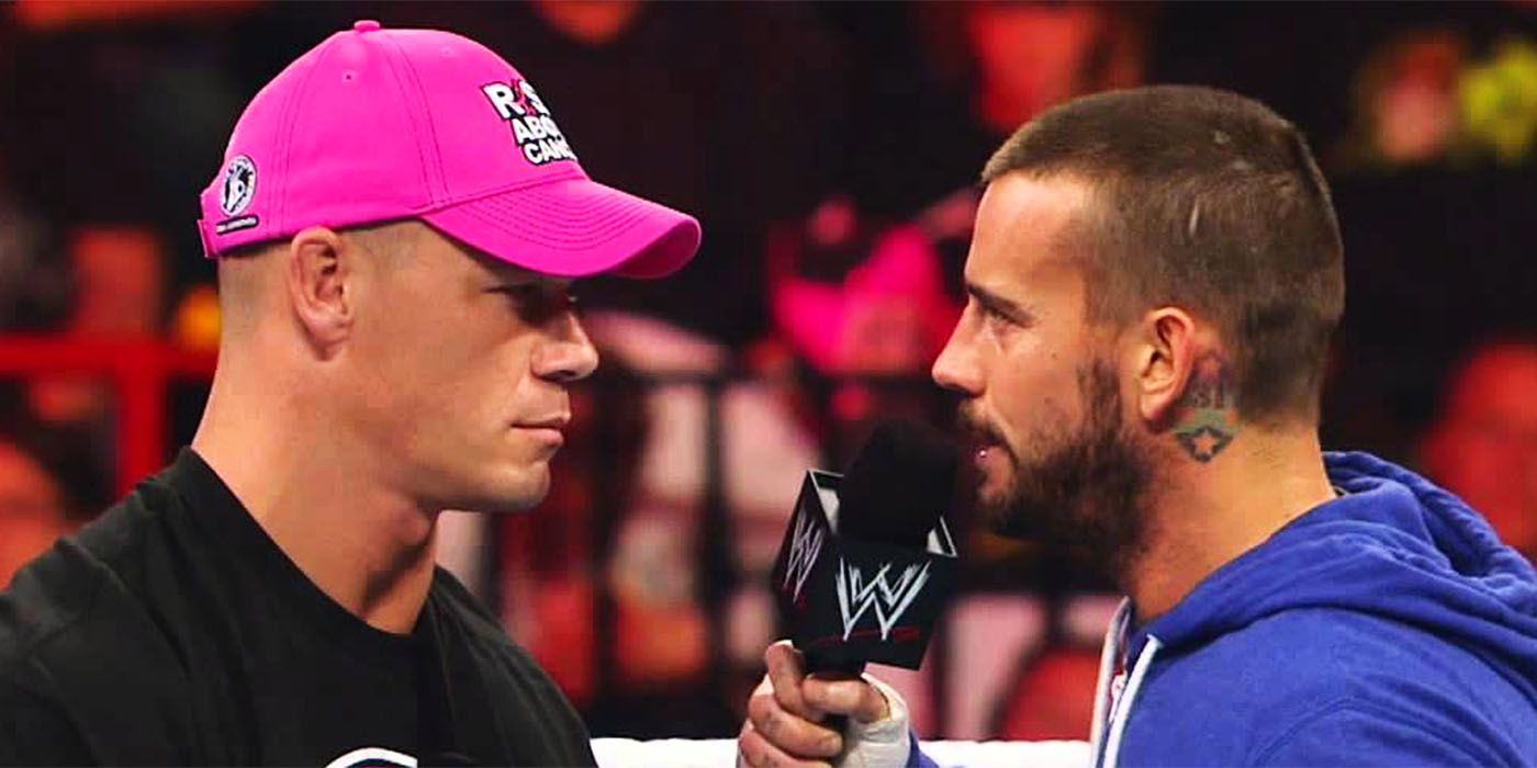 John Cena CM Punk em destaqueJohn Cena CM Punk em destaque