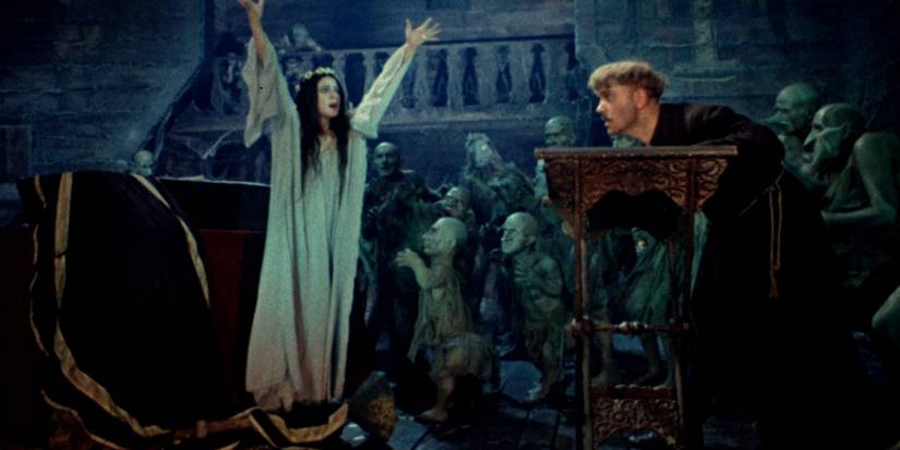Khoma haunted by a ghost in Viy.