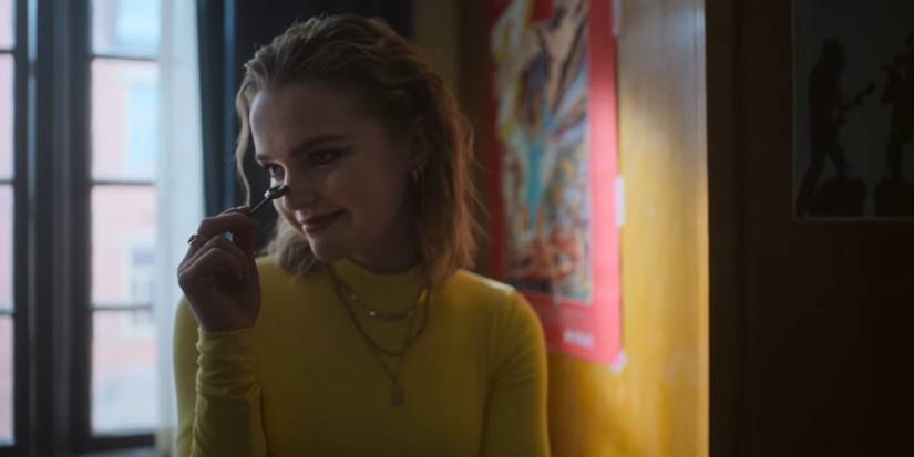 Eden brandishes a key in Gabe's room on Locke and Key