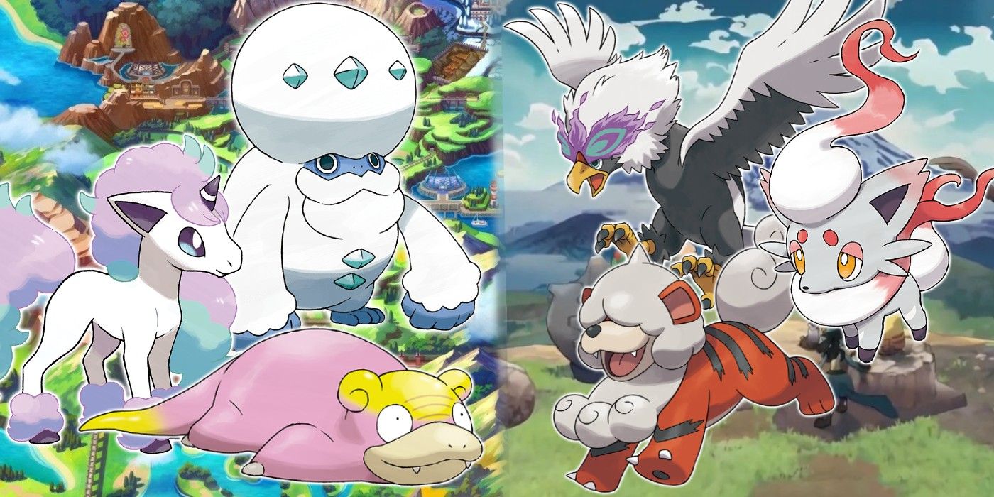 Pokémon Legends Arceus Hisuian Variants Compared To Galarian Forms