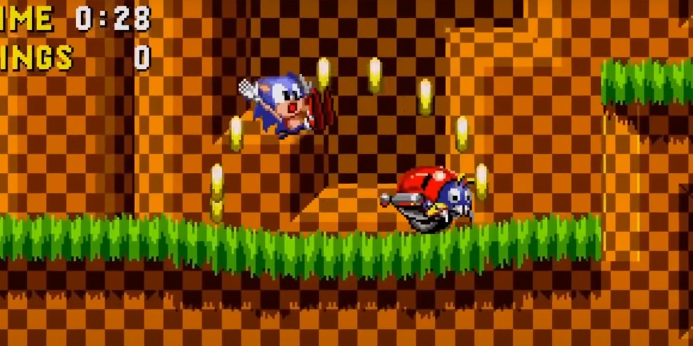 Sonic the Hedgehog Sega Genesis Losing Rings