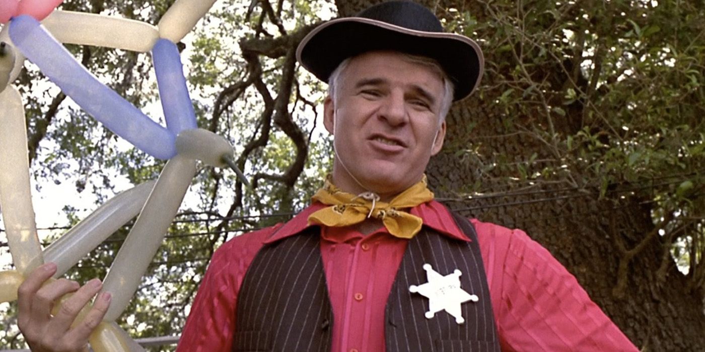 Steve Martin vestito da sceriffo in Parenthood