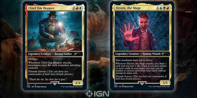 Stranger Things' Eleven & Hopper MTG Cards Are Friends Forever