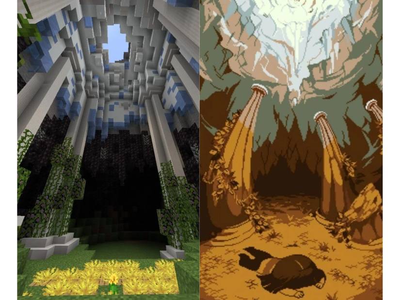Minecraft Build Recreates Iconic Undertale Location