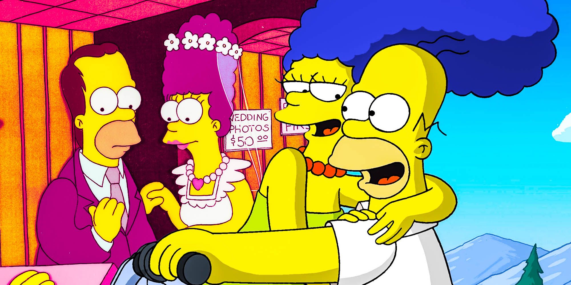 How The Simpsons Retconned Homer & Marges Wedding