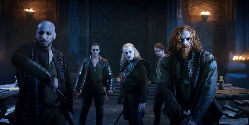 Coen, Vesemir, and Lambert in The Witcher