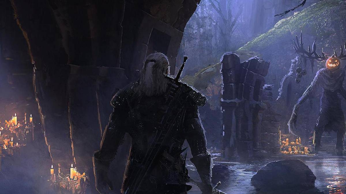 The Witcher 3's Leshen Becomes A Pumpkin Monster In Halloween Painting
