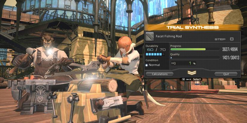 Working towards synthesis in Final Fantasy 14