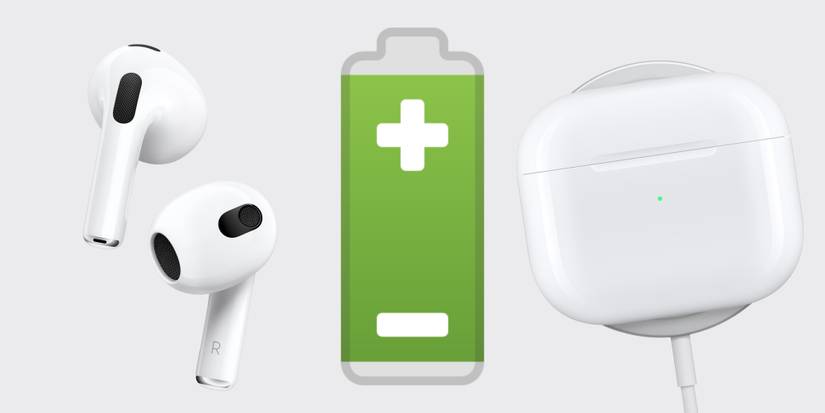 AirPods 3 with battery icon