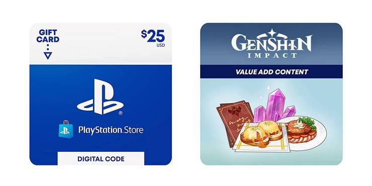 playstation store gift card comes with free genshin impact item playstation store gift card