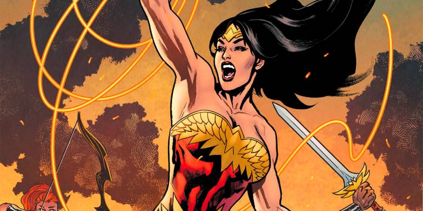 Wonder Woman raising her arm in Earth One