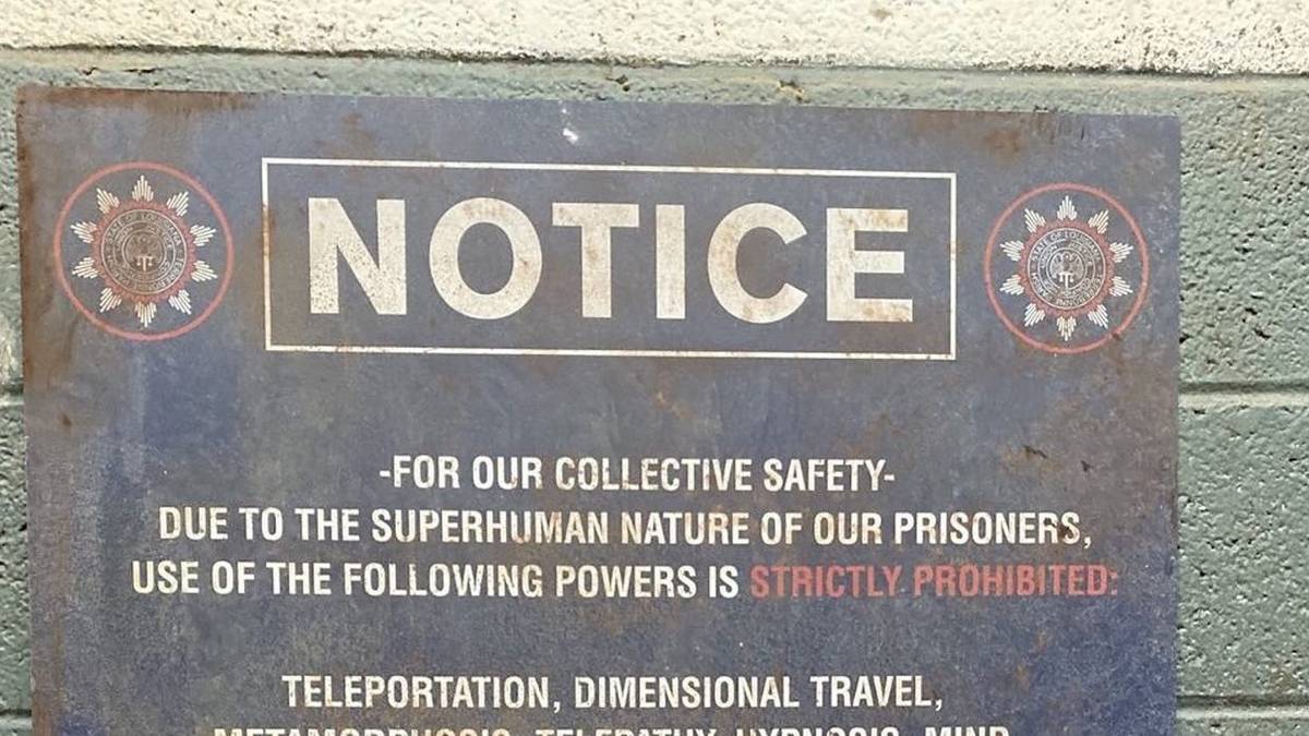 The Suicide Squad: James Gunn Reveals Closer Look At Prison Warning Sign