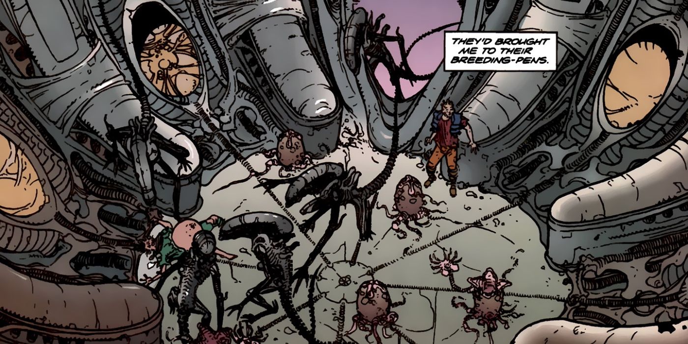 Xenomorph breeding humans.