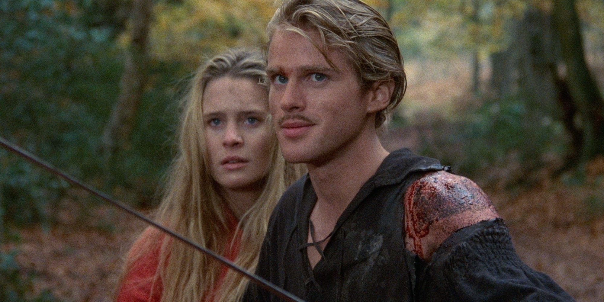 Cary Elwes as Westley and Robin Wright as Buttercup in The Princess Bride