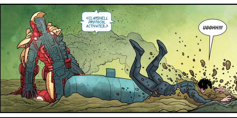 Iron Man Reveals The 'Clamshell Protocol,' His Last Line of Defense