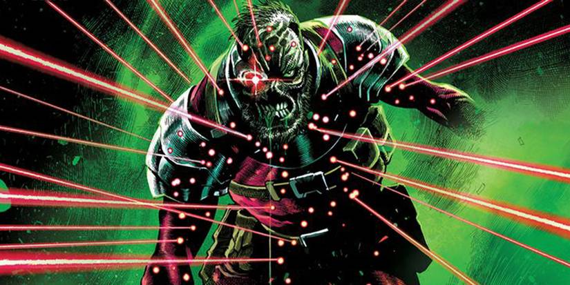 Множество лазеров для прицеливания указывают на Дедшота в комиксах DC.