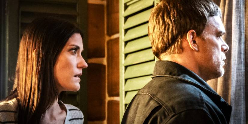 Deb and Dexter in his cabin in Dexter New Blood