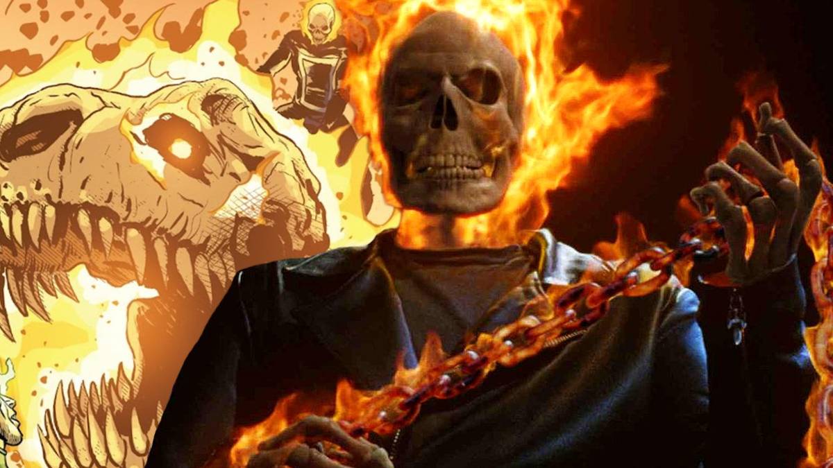 Ghost Rider Trades His Motorcycle For A Dinosaur (Literally)