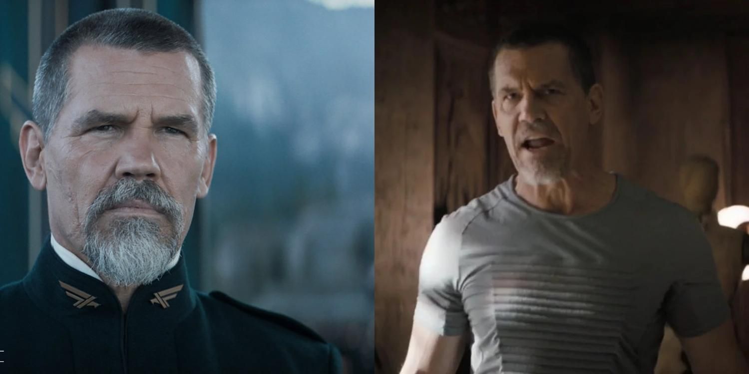 Gurney Halleck in uniforn and speaking in an undershirt in Dune 2021