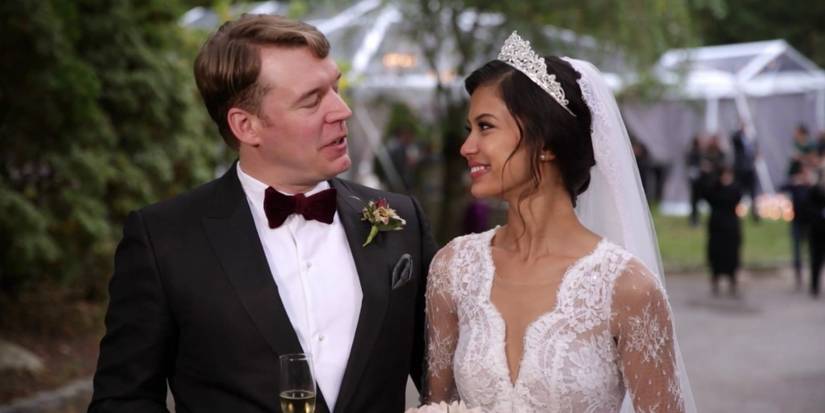 Michael Jessen & Juliana Custodio on 90 Day Fiance in wedding attire