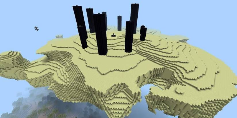 Minecraft Player Builds The End In Survival Server