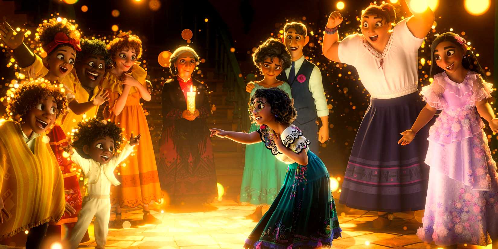 Mirabel and the Madrigal Family in Disney's Encanto
