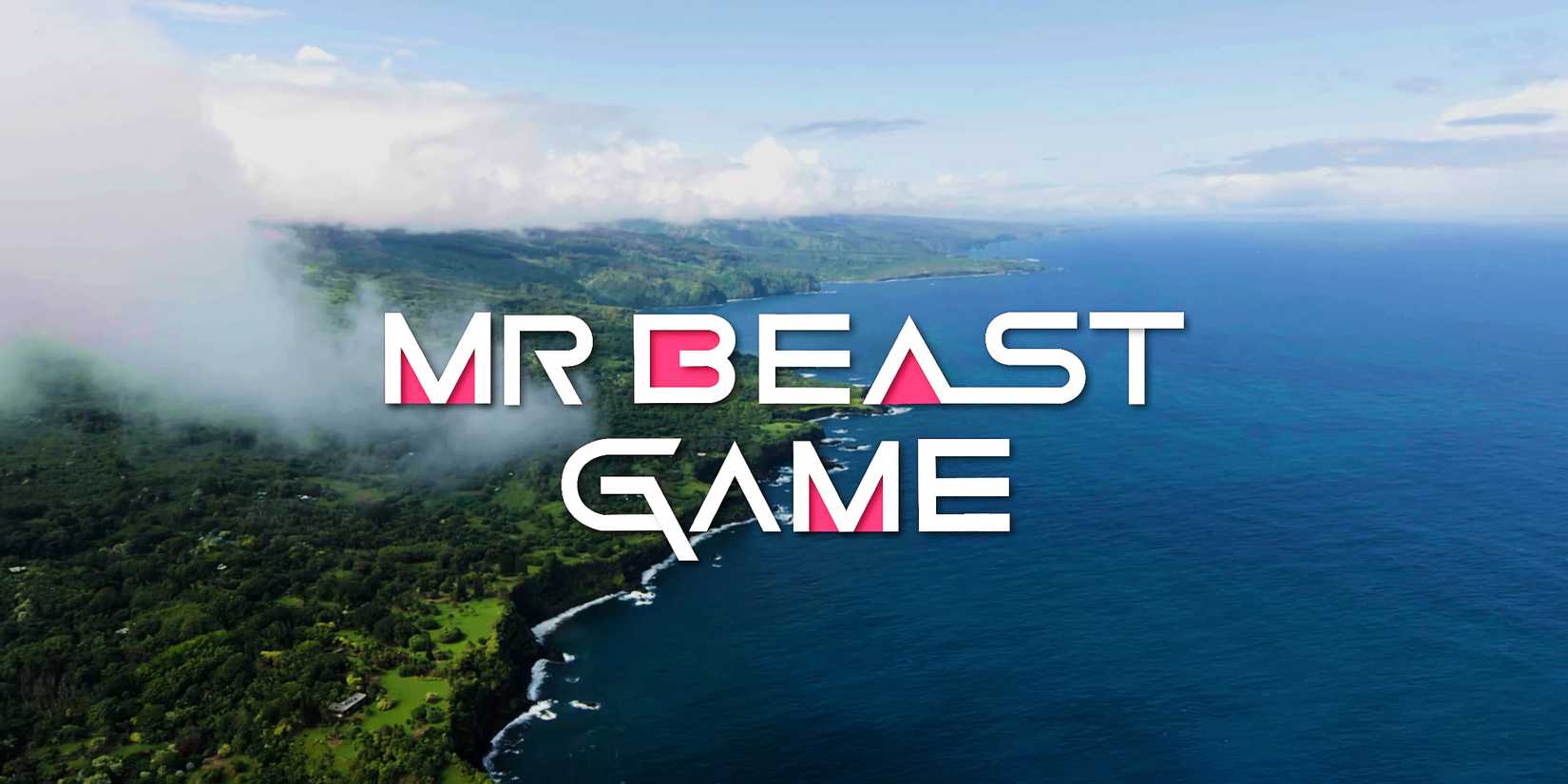 MrBeast Squid Game title card with an image of an island