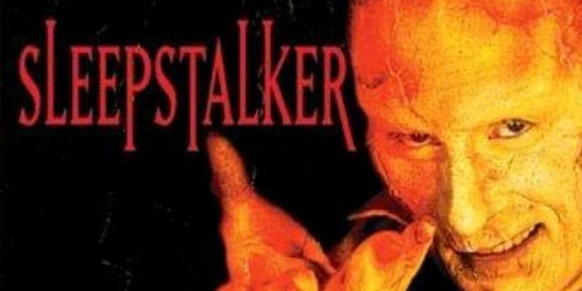 O vilão Sandman está ao lado do título 'Sleepstalker'.