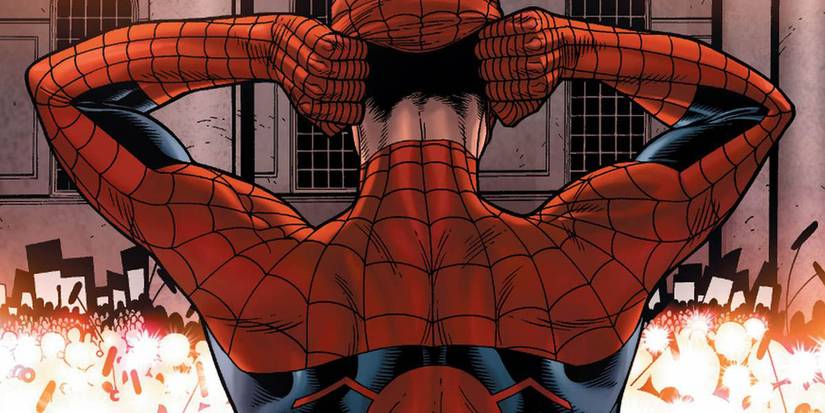 Spider-Man unmasks in Civil War.