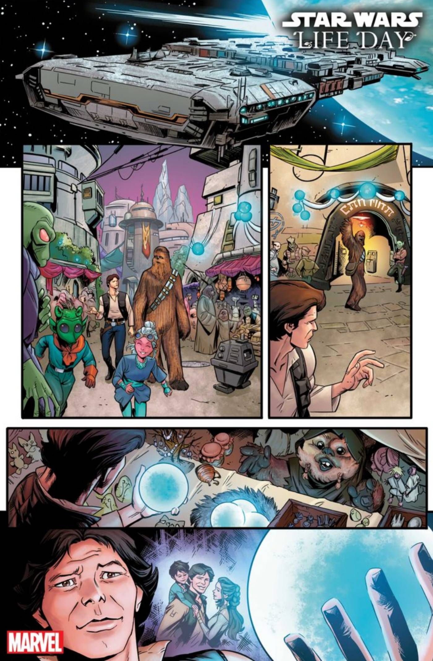Han & Chewbacca Head Home for The Holidays in Life Day Comic Preview