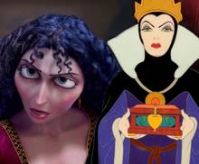 Смешанное изображение: Готель из «Запутанных» и Злая Королева из «Белоснежки»