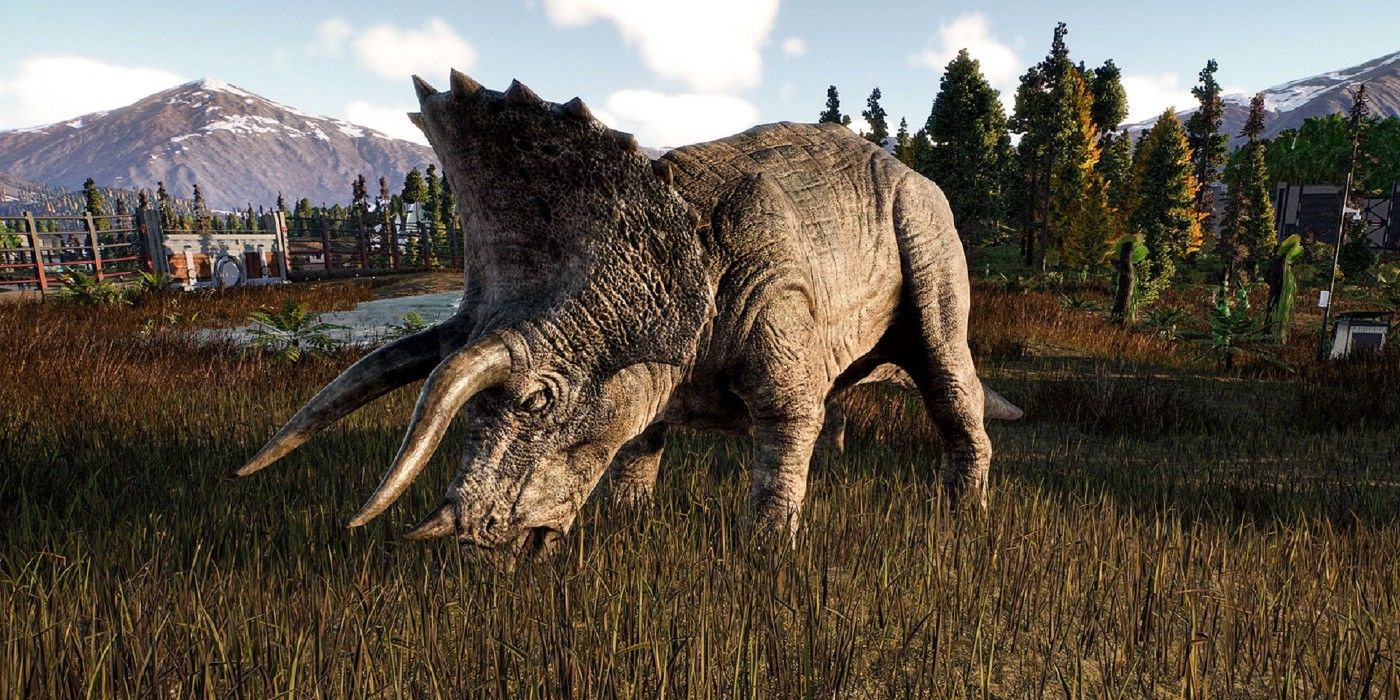 Triceratops in Jurassic World Evolution 2