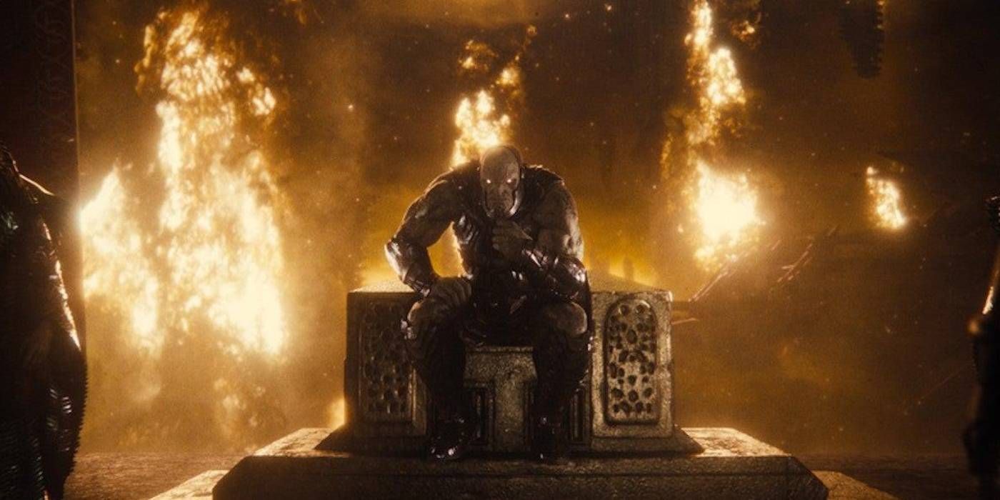 Zack Snyders Justice League Darkseid on throne pic