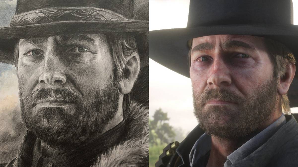 Red Dead Redemption 2 Fan Shows Off Pencil Drawing of Arthur Morgan