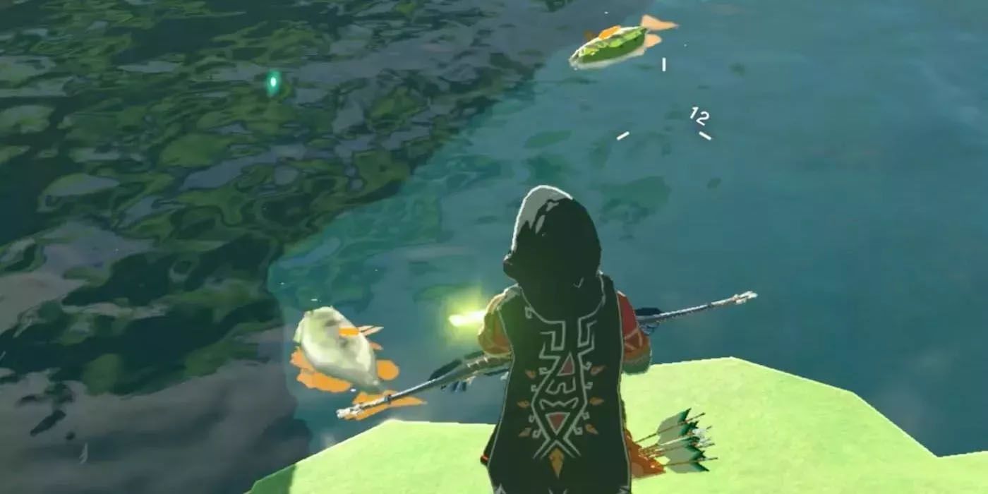 botw fish pole BOTW Trick Shows How To Collect Lots of Fish Using a Tree