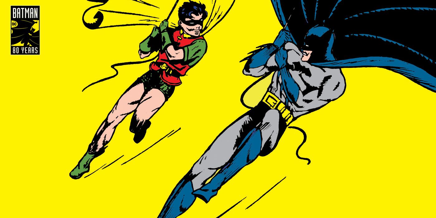 Batman and Robin swinging into action